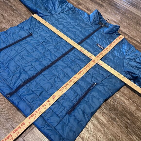 Patagonia Primaloft Nano Puff Jacket Mens 2XL Blue Full Zip Lightweight XXL Coat - Picture 14 of 14